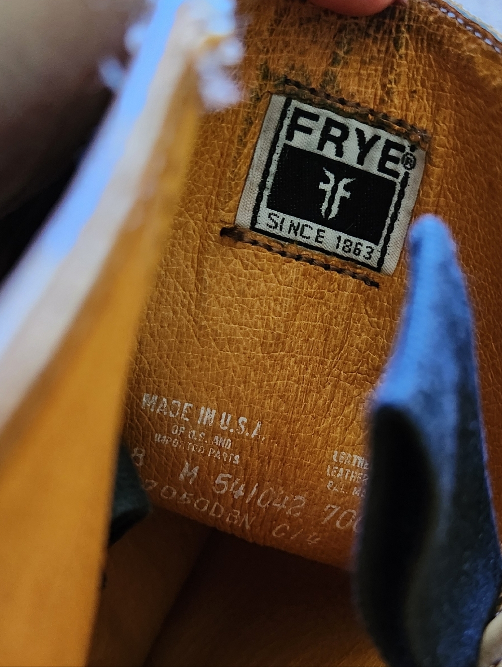 FRYE Women's Sz 8M CAMPUS 14L 77050 DBN Brown Leather Western Festival Boots - Picture 9 of 12